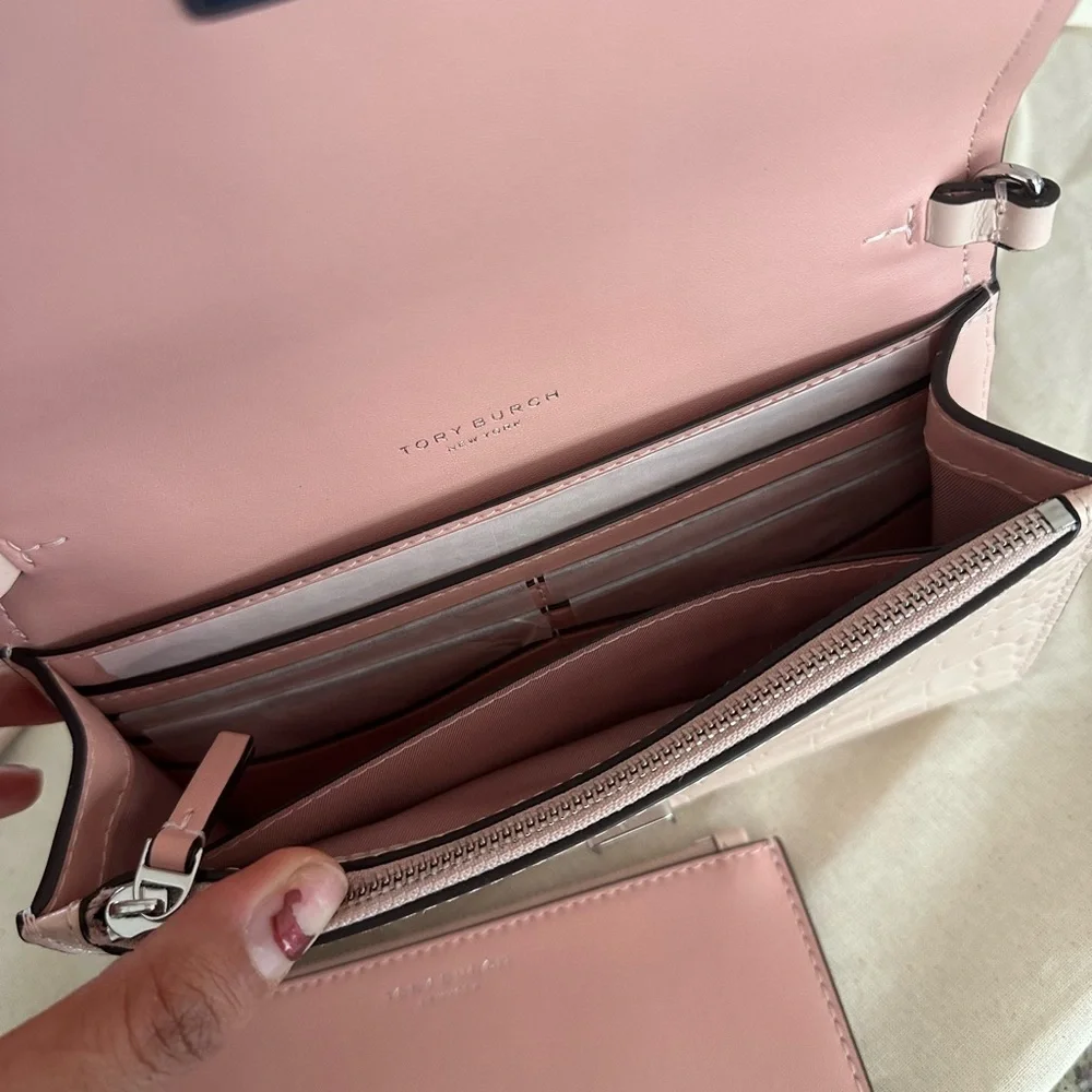 New Tory burch Thea 2pcs flat wallet flat crossbody 💖